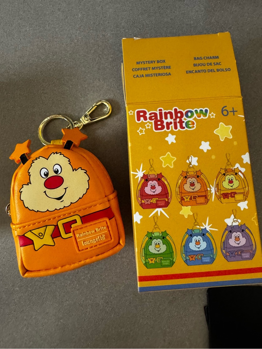 Loungefly Rainbow Brite Sprites Oj Orange Mini Backpack Keychain Bag Charm